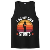I Do My Own Stunts Funny Get Well Broken Arm Injury PosiCharge Competitor Tank