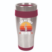 I Do My Own Stunts Funny Get Well Broken Arm Injury 16oz Travel Tumbler