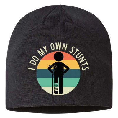 I Do My Own Stunts Get Well Gift Sustainable Beanie