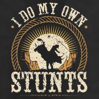 I Do My Own Stunts Bull Riding Rodeo Cowboy Bull Rider Beanie