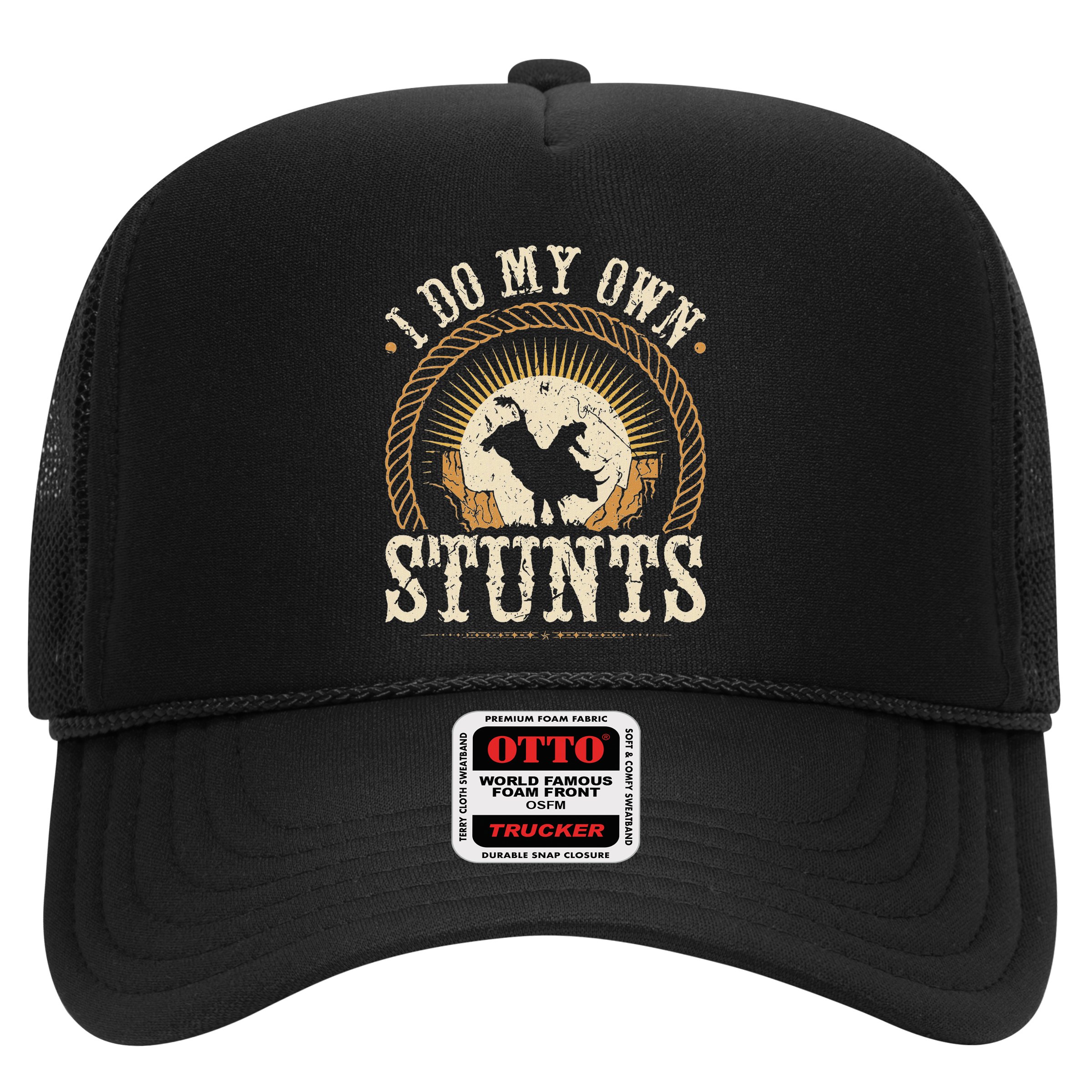 I Do My Own Stunts Bull Riding Rodeo Cowboy Bull Rider Hat