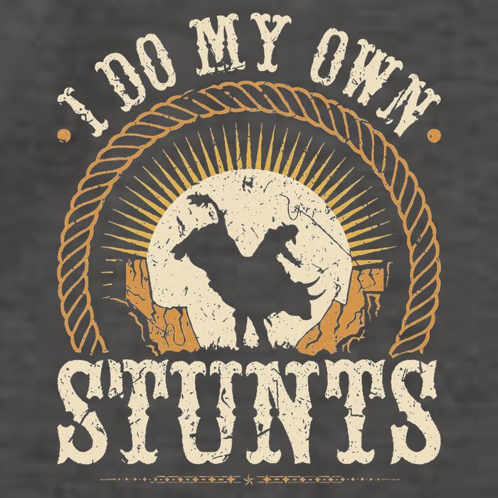 I Do My Own Stunts Bull Riding Rodeo Cowboy Bull Rider Vector Backpack