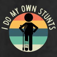 I Do My Own Stunts Get Well Gift Funny Injury Leg Adult Drive Performance Visor