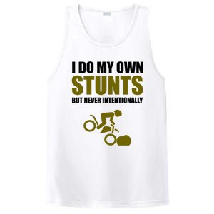 I Do My Own Stunts But Never Intentionally Funny Bike Lover Gift PosiCharge Competitor Tank