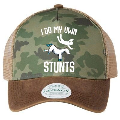 I Do My Own Stunts Get Well Gifts Funny Horse Riders Animal Legacy Tie Dye Trucker Hat