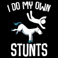 I Do My Own Stunts Get Well Gifts Funny Horse Riders Animal City Backpack