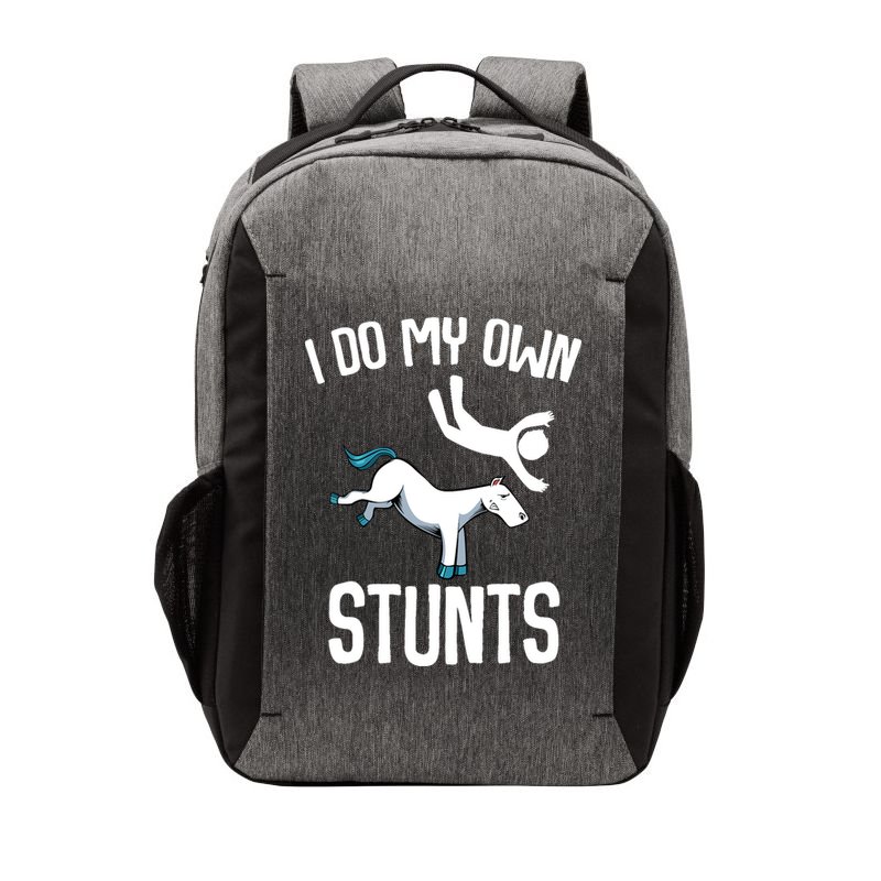 I Do My Own Stunts Get Well Gifts Funny Horse Riders Animal Vector Backpack