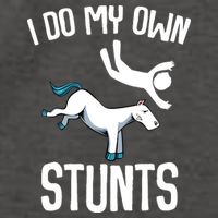 I Do My Own Stunts Get Well Gifts Funny Horse Riders Animal Vector Backpack