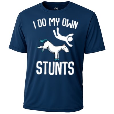 I Do My Own Stunts Get Well Gifts Funny Horse Riders Animal Performance Shirt