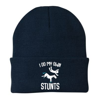 I Do My Own Stunts Get Well Gifts Funny Horse Riders Animal Beanie