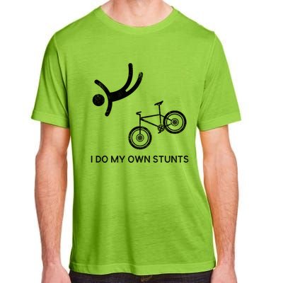 I Do My Own Stunts Downhill Mountain Bike Cute Gift Adult ChromaSoft Performance T-Shirt