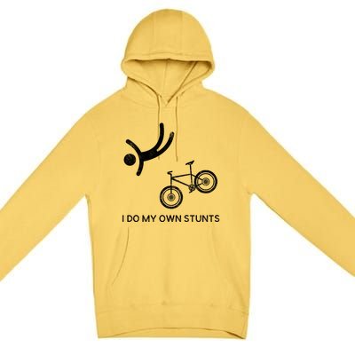 I Do My Own Stunts Downhill Mountain Bike Cute Gift Premium Pullover Hoodie