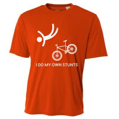 I Do My Own Stunts Downhill Mountain Bike Cute Gift Cooling Performance Crew T-Shirt