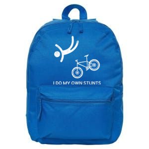 I Do My Own Stunts Downhill Mountain Bike Cute Gift 16 in Basic Backpack