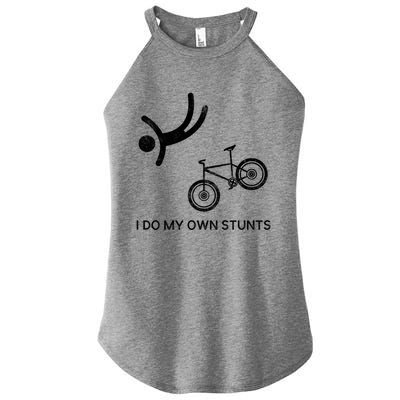 I Do My Own Stunts Downhill Mountain Bike Cute Gift Women’s Perfect Tri Rocker Tank