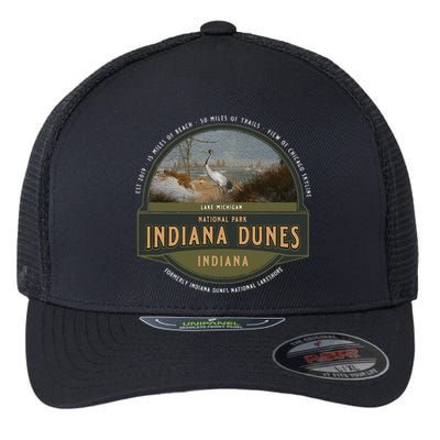 Indiana Dunes National Park Lake Michigan Beach Trails Flexfit Unipanel Trucker Cap