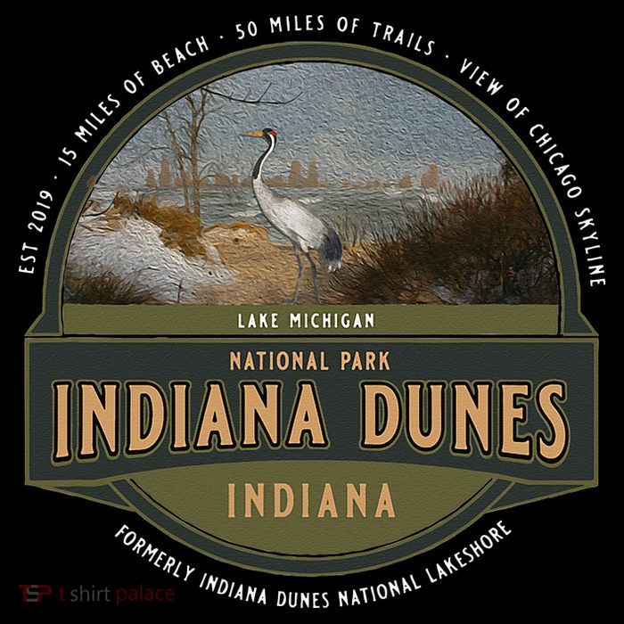 Indiana Dunes National Park Lake Michigan Beach Trails Tall T-Shirt