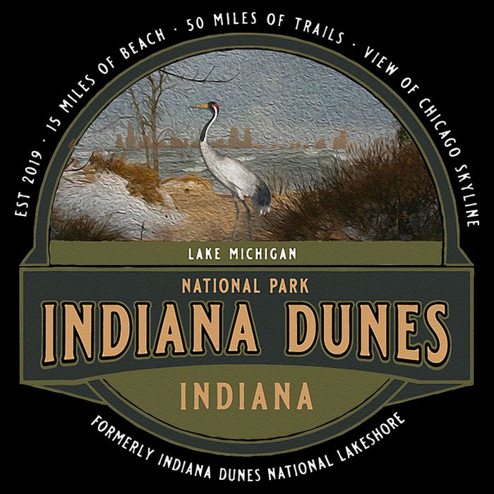Indiana Dunes National Park Lake Michigan Beach Trails 16 in Basic Backpack