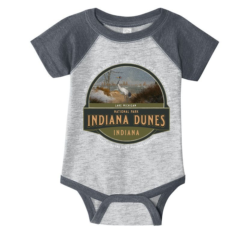 Indiana Dunes National Park Lake Michigan Beach Trails Infant Baby Jersey Bodysuit