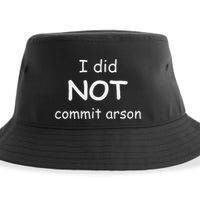 I Did Not Commit Arson Sustainable Bucket Hat