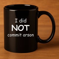 I Did Not Commit Arson 11oz C Handle Ceramic Mug