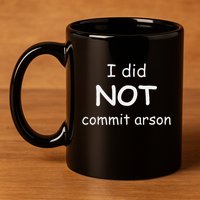 I Did Not Commit Arson 11oz C Handle Ceramic Mug