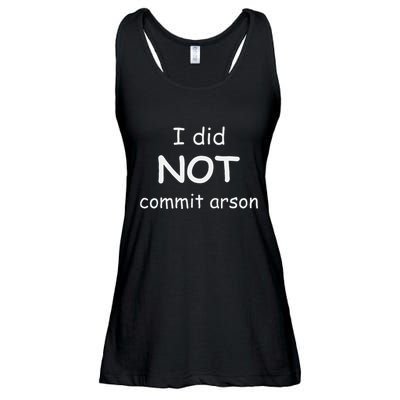 I Did Not Commit Arson Ladies Essential Flowy Tank