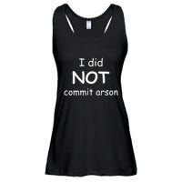 I Did Not Commit Arson Ladies Essential Flowy Tank