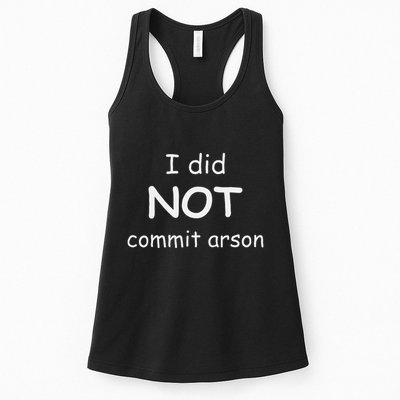 I Did Not Commit Arson Womens Tank Top