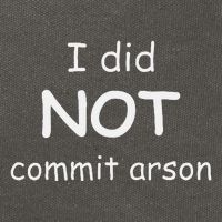 I Did Not Commit Arson Cotton Canvas Backpack
