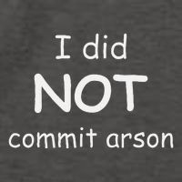 I Did Not Commit Arson Vector Backpack