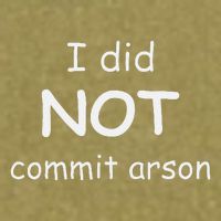 I Did Not Commit Arson Garment-Dyed Women's Muscle Tee