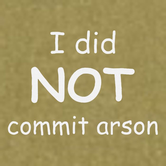 I Did Not Commit Arson Garment-Dyed Women's Muscle Tee