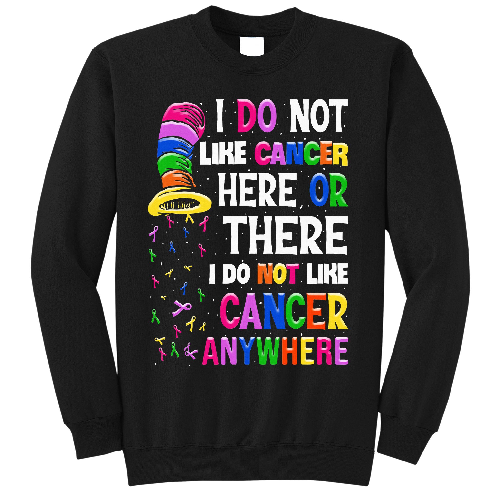 I Do Not Like Cancer Here Or There I Do Not Like Cancer Sweatshirt