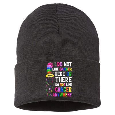 I Do Not Like Cancer Here Or There I Do Not Like Cancer Sustainable Knit Beanie