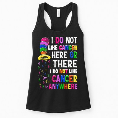 I Do Not Like Cancer Here Or There I Do Not Like Cancer Womens Tank Top