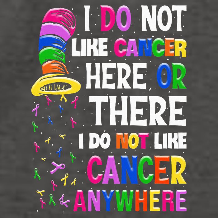 I Do Not Like Cancer Here Or There I Do Not Like Cancer Vector Backpack