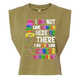 I Do Not Like Cancer Here Or There I Do Not Like Cancer Garment-Dyed Women's Muscle Tee