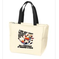 I Did Not Trip! The Floor Looked Sad Funny Cow Farming Zip Tote Bag