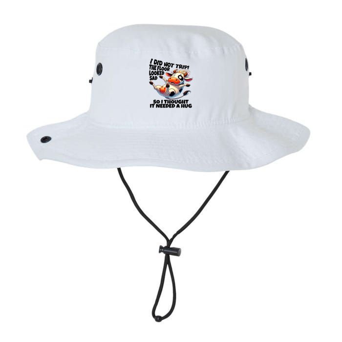 I Did Not Trip! The Floor Looked Sad Funny Cow Farming Bucket Hat