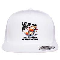 I Did Not Trip! The Floor Looked Sad Funny Cow Farming Flatbill Hat