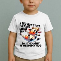 I Did Not Trip! The Floor Looked Sad Funny Cow Farming Toddler T-Shirt
