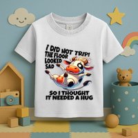 I Did Not Trip! The Floor Looked Sad Funny Cow Farming Toddler T-Shirt