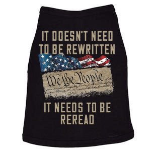 It Doesn't Need To Be Rewritten It Needs to be Reread Doggie Tank