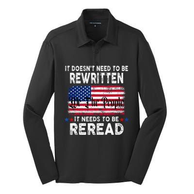 It Doesnt Need To Be Rewritten It Needs To Be Reread Silk Touch Performance Long Sleeve Polo