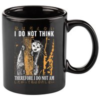 I Do Not Think Therefore I Do Not Am Japanese Possum 11oz C Handle Ceramic Mug