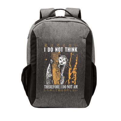 I Do Not Think Therefore I Do Not Am Japanese Possum Vector Backpack