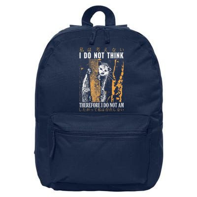 I Do Not Think Therefore I Do Not Am Japanese Possum 16 in Basic Backpack