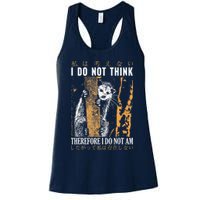 I Do Not Think Therefore I Do Not Am Japanese Possum Womens Tank Top