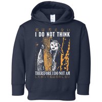 I Do Not Think Therefore I Do Not Am Japanese Possum Toddler Hoodie